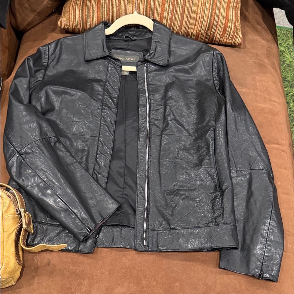 Banana‎ Republic Dark Leather Jacket